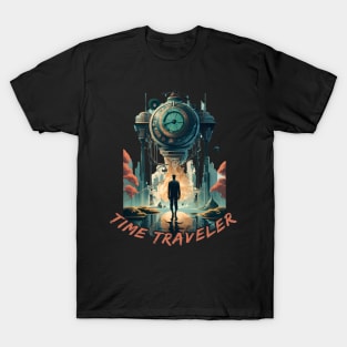 "Time traveler"  time machine T-Shirt